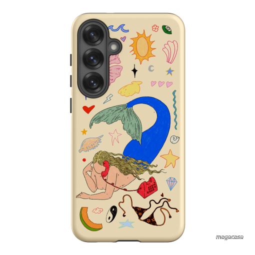 Mermaid Salad Cream Printed Phone Cases Samsung Galaxy S25 Plus / Armoured by Easty Beasty - The Dairy