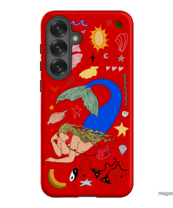 Mermaid Salad Scarlet Printed Phone Cases Samsung Galaxy S25 Plus / Armoured by Easty Beasty - The Dairy