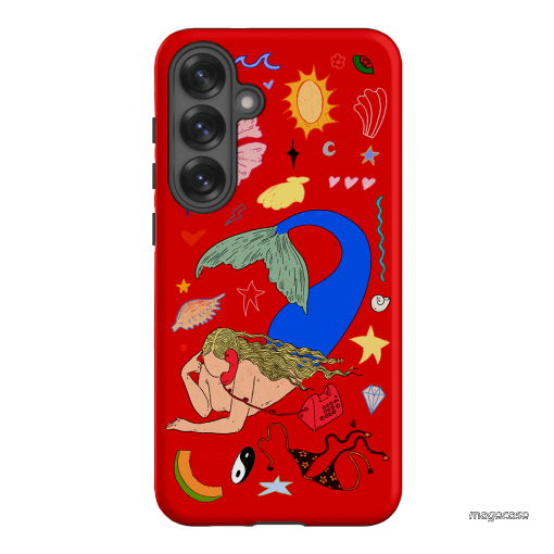 Mermaid Salad Scarlet Printed Phone Cases Samsung Galaxy S25 Plus / Armoured by Easty Beasty - The Dairy