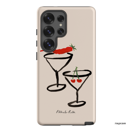 Chilli Cherry Printed Phone Cases by Phthalo Ruth - The Dairy
