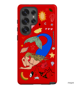 Mermaid Salad Scarlet Printed Phone Cases Samsung Galaxy S25 Ultra / Armoured by Easty Beasty - The Dairy