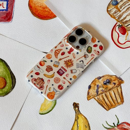 Sunday Breakfast Printed Phone Cases by BG. Studio - The Dairy