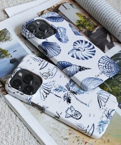 Blue Shells Printed Phone Cases by Cass Deller - The Dairy