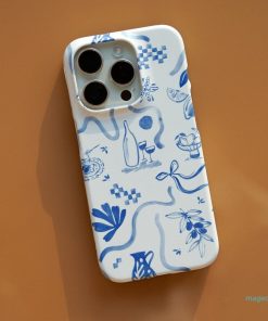 Mediterranean Wave Printed Phone Cases by Charlie Taylor - The Dairy