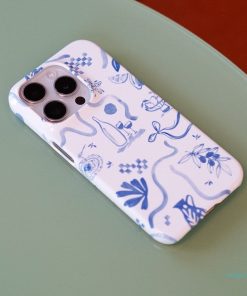Mediterranean Wave Printed Phone Cases by Charlie Taylor - The Dairy