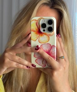 Hibiscus Flower Yellow Printed Phone Cases by BG. Studio - The Dairy