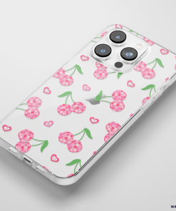 Clear Phone Case - Disco Cherries