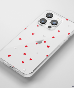Clear Phone Case - Cute Hearts