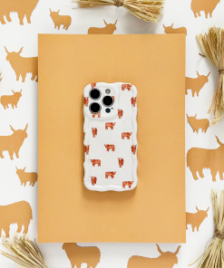 Wavy Phone Case - Highland Cow