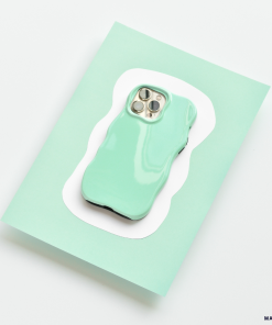 Shine Gloss Wavy Tough Phone Case - Mojito Mint