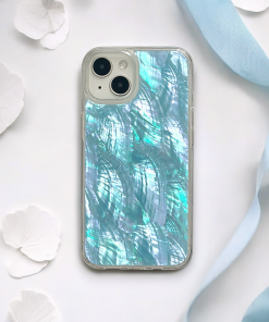 Real Natural Shell Phone Case - Blue