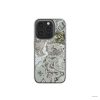 Clear phone case front view; Classic White Marble 1 pattern, artistic, abstract marble pattern. White and grey color combination. Bold expressive aesthetic design. Colorful and interior fit. Elegant.