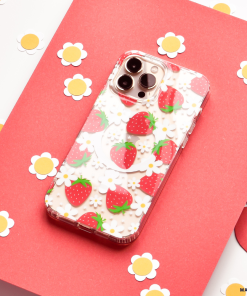 Clear MagSafe® Phone Case - Berry Cute Strawberry