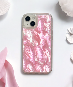 Real Natural Shell Phone Case - Pink