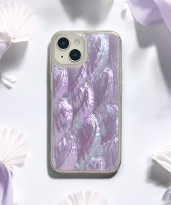 Real Natural Shell Phone Case - Lilac
