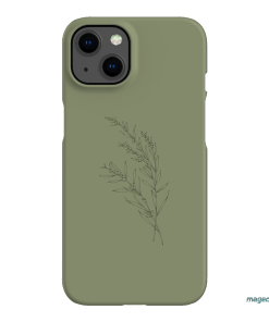 Khaki Wattle Printed Phone Cases iPhone 13 / Snap by Typoflora - The Dairy