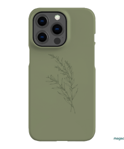 Khaki Wattle Printed Phone Cases iPhone 13 Pro / Snap by Typoflora - The Dairy