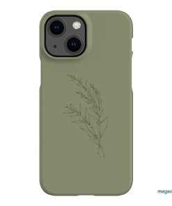 Khaki Wattle Printed Phone Cases iPhone 13 Mini / Snap by Typoflora - The Dairy