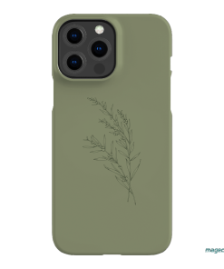 Khaki Wattle Printed Phone Cases iPhone 13 Pro Max / Snap by Typoflora - The Dairy