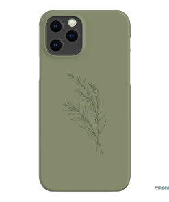 Khaki Wattle Printed Phone Cases iPhone 12 Pro / Snap by Typoflora - The Dairy