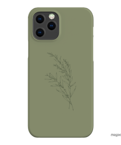 Khaki Wattle Printed Phone Cases iPhone 12 Pro Max / Snap by Typoflora - The Dairy