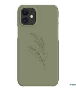 Khaki Wattle Printed Phone Cases iPhone 12 Mini / Snap by Typoflora - The Dairy