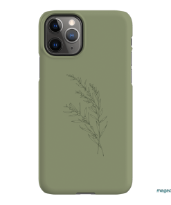 Khaki Wattle Printed Phone Cases iPhone 11 Pro / Snap by Typoflora - The Dairy
