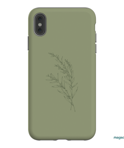 Khaki Wattle Printed Phone Cases iPhone XS Max / Armoured by Typoflora - The Dairy