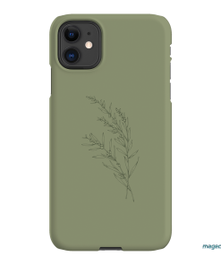 Khaki Wattle Printed Phone Cases iPhone 11 / Snap by Typoflora - The Dairy