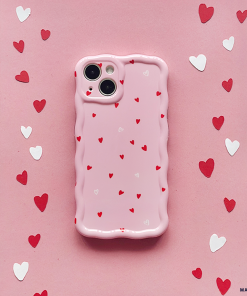 Wavy Phone Case - Cute Hearts